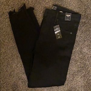 Abercrombie black high rise skinny ankle jeans